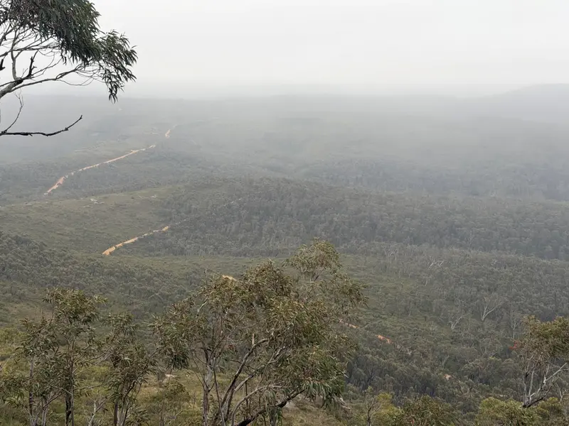 Mt Banks Gravel trail in Black Heath / Blue Mountains, NSW